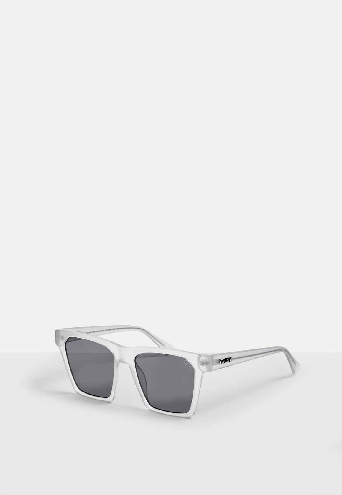 Frosted white sunglasses